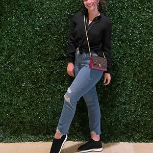 Alice Olivia employed button down Small silk